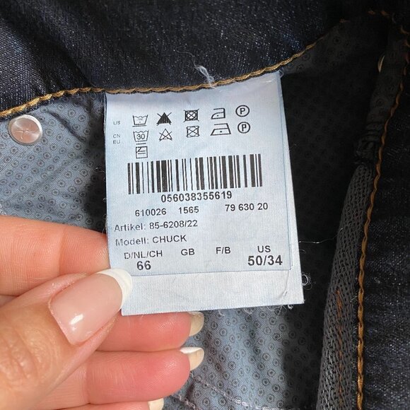 BRAX BNWT 50x34 Men's Jeans "Chuck" New Dark Denim - Picture 9 of 9